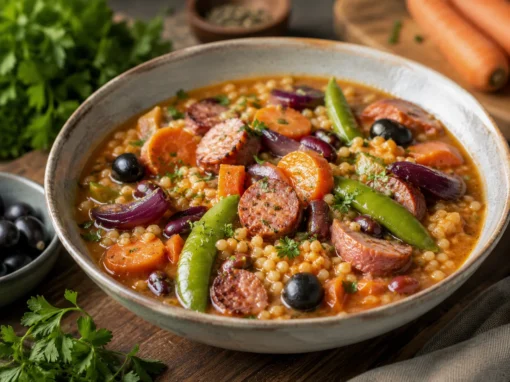 Couscous-Gemüseeintopf mit Mettenden