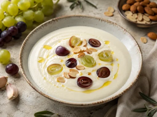 Weiße Knoblauchsuppe mit Trauben – Ajo blanco con uvas
