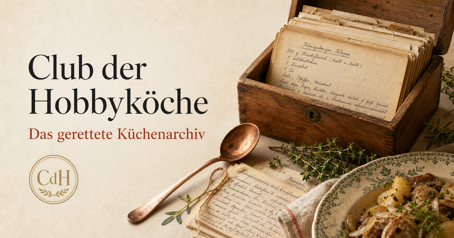Club der Hobbyköche – das gerettete Küchenarchiv Club der Hobbyköche – das gerettete Küchenarchiv