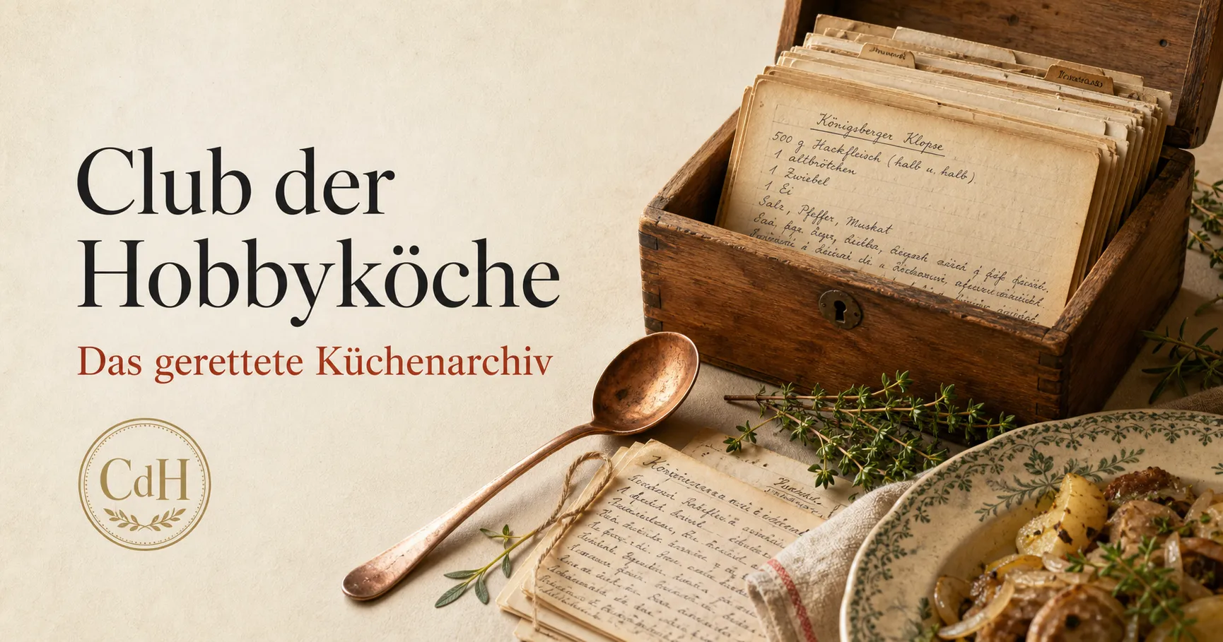 Club der Hobbyköche – das gerettete Küchenarchiv