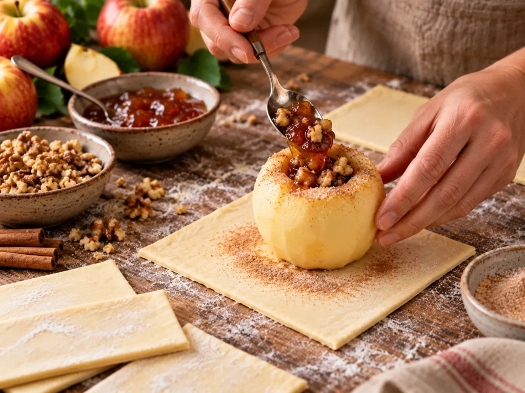 Apfel füllen
