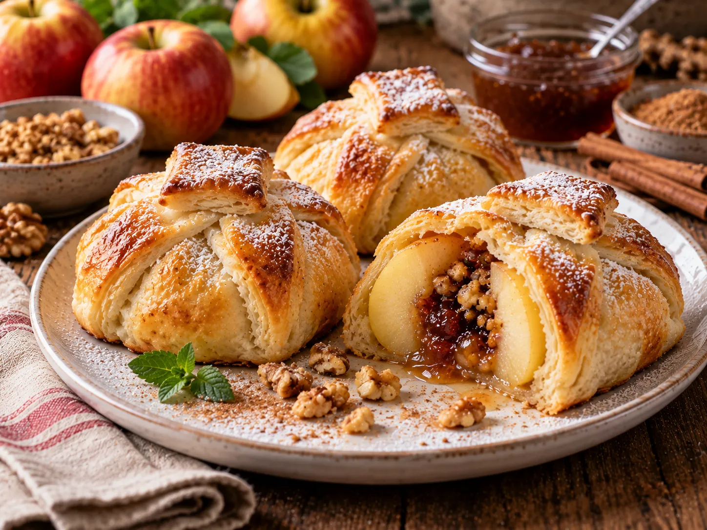 Apfel im Schlafrock