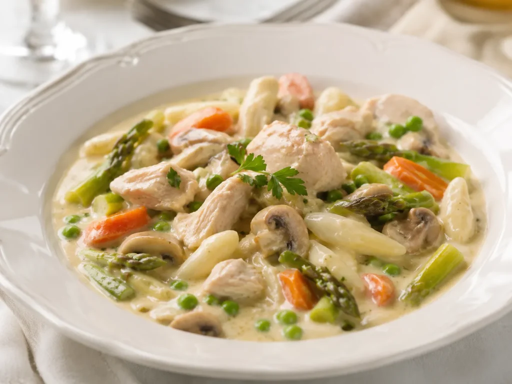 Frikassee Gaertnerin – Rezeptfoto im Club der Hobbyköche.