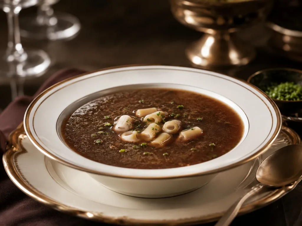 Gebundene Ochsenschwanzsuppe – Rezeptfoto im Club der Hobbyköche.