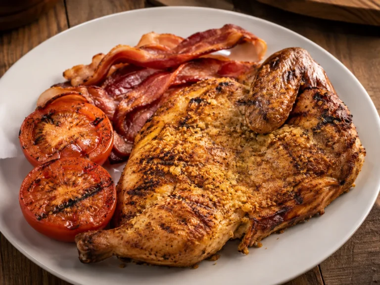 Gegrilltes Haehnchen – Rezeptfoto im Club der Hobbyköche.