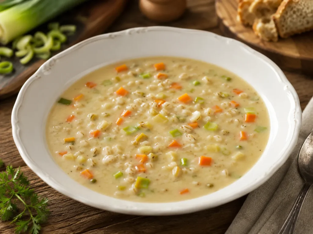 Gerstenmehlsuppe – Rezeptfoto im Club der Hobbyköche.