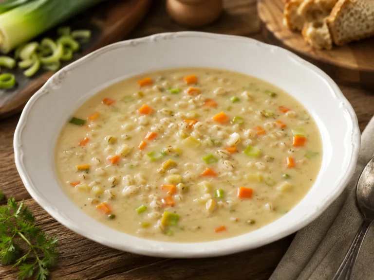Gerstenmehlsuppe – Rezeptfoto im Club der Hobbyköche.