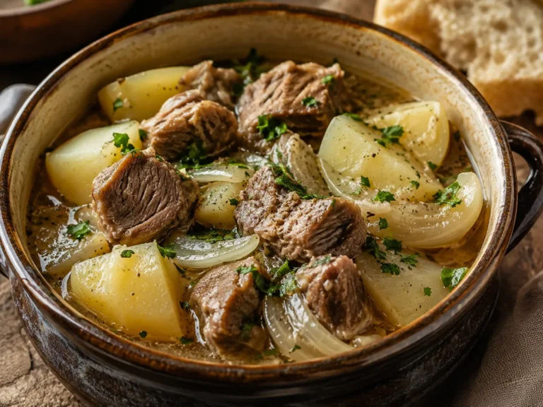 Irishstew – fertig angerichtetes Rezeptgericht.