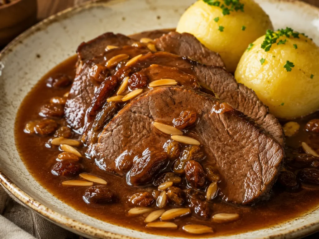Rezeptfoto: Rheinischer Sauerbraten.