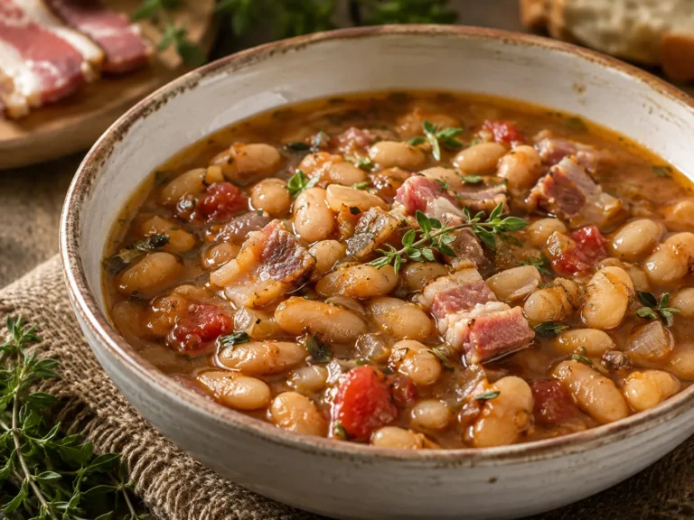 Rezeptfoto: Weißer Bohneneintopf.