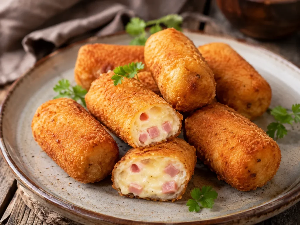 Rezeptfoto: Westfaelische Kaese Schinkenkroketten.