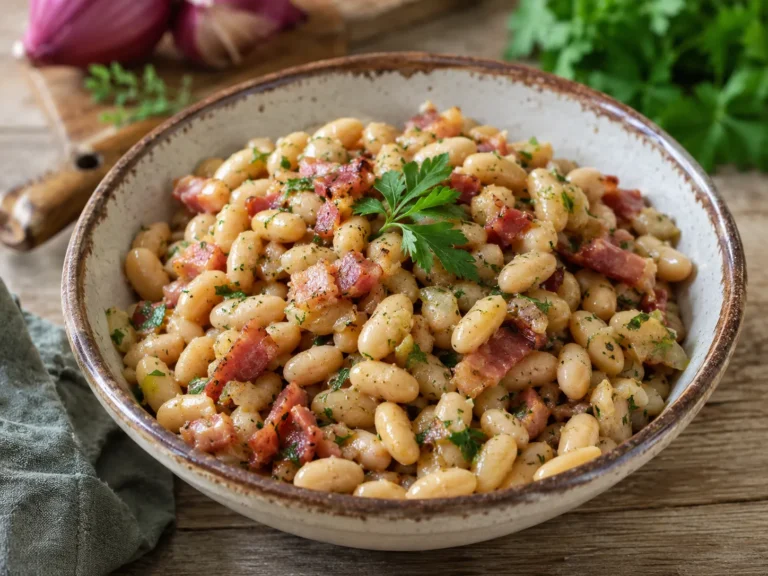 Bohnensalat mit Speck