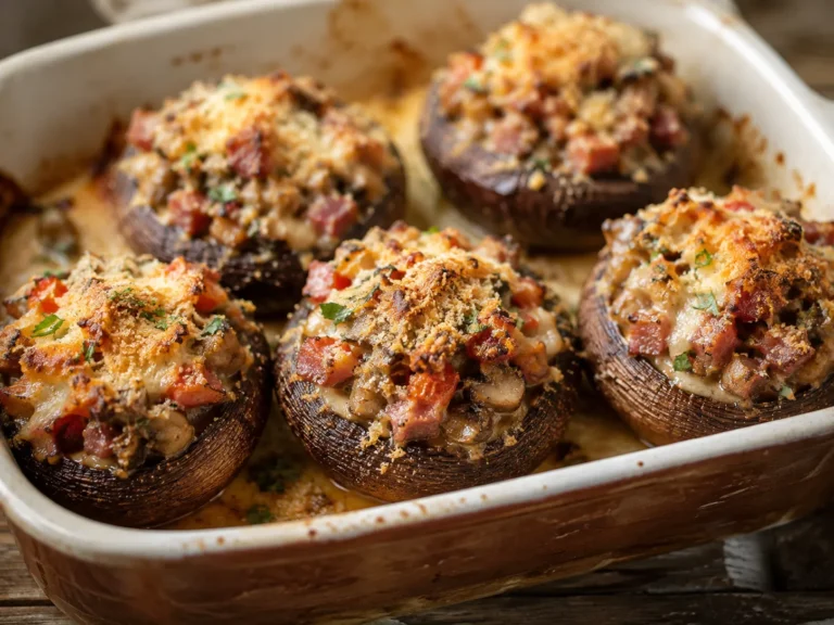 Gefuellte champignons – Rezeptfoto im Club der Hobbyköche.
