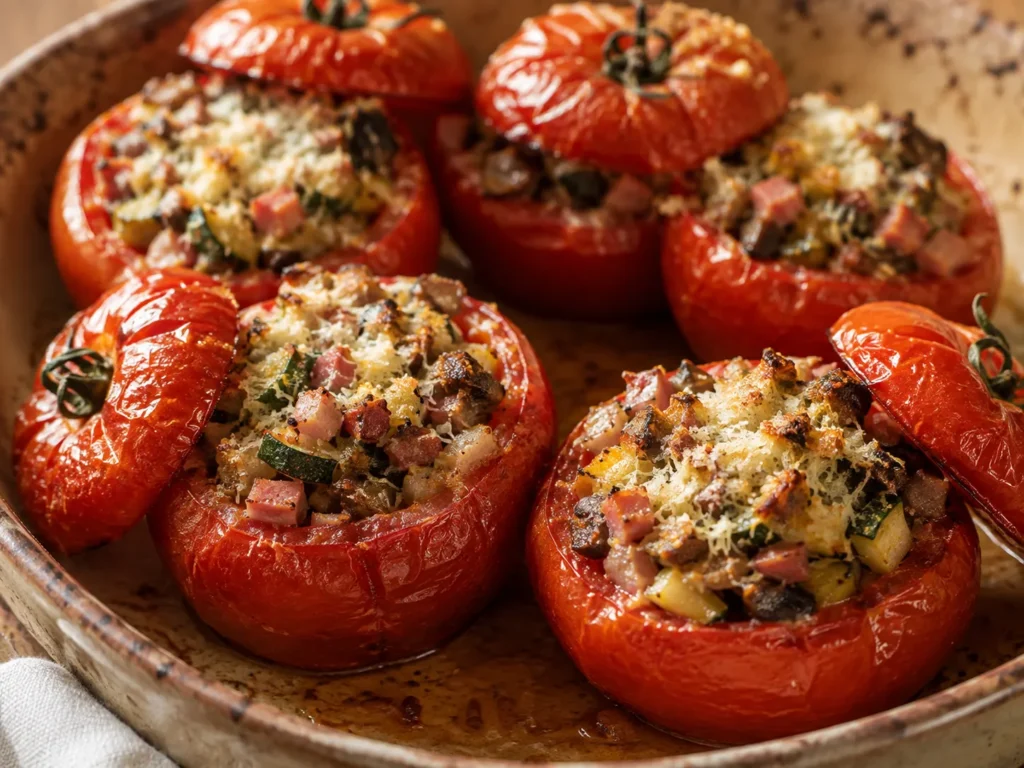 Gefuellte tomaten – Rezeptfoto im Club der Hobbyköche.