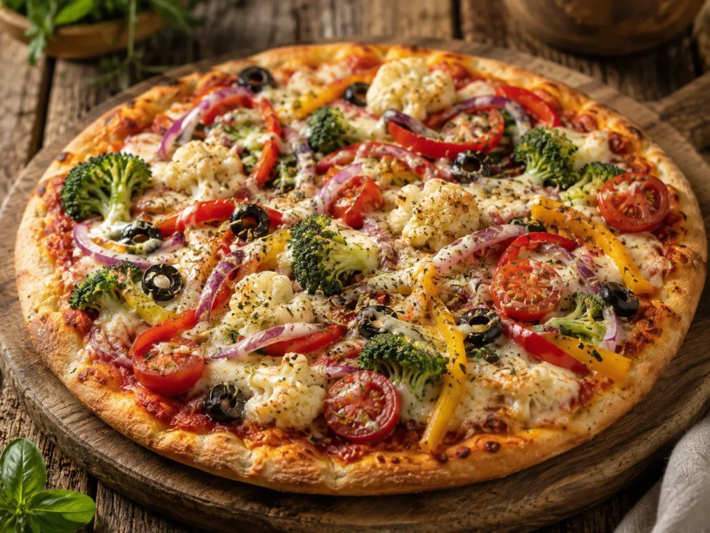 Gemuesepizza – Rezeptfoto im Club der Hobbyköche.