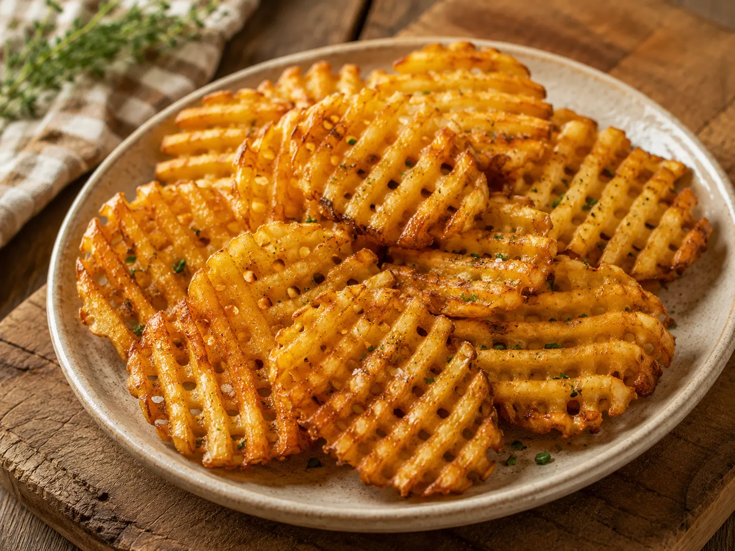 Waffelkartoffeln